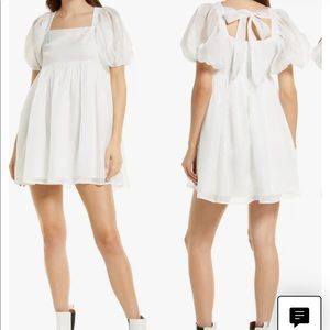 Amy Lynn baby doll dress with puff sleeves